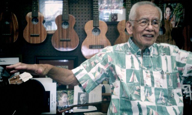 Tour of the Kamaka ukulele factory in Honolulu guided by Fred Kamaka Sr.